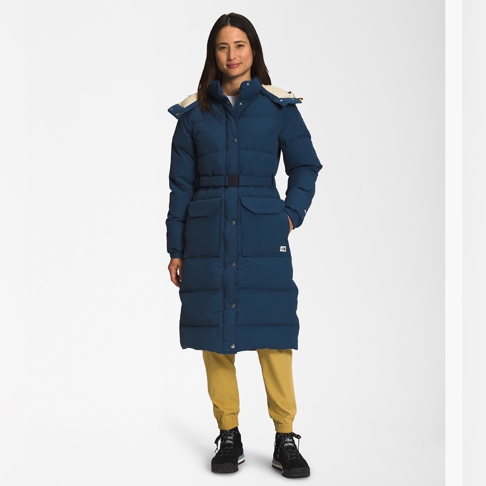 New with tags! North Face Women’s Sierra Long Down Parka in Shady Blue Small